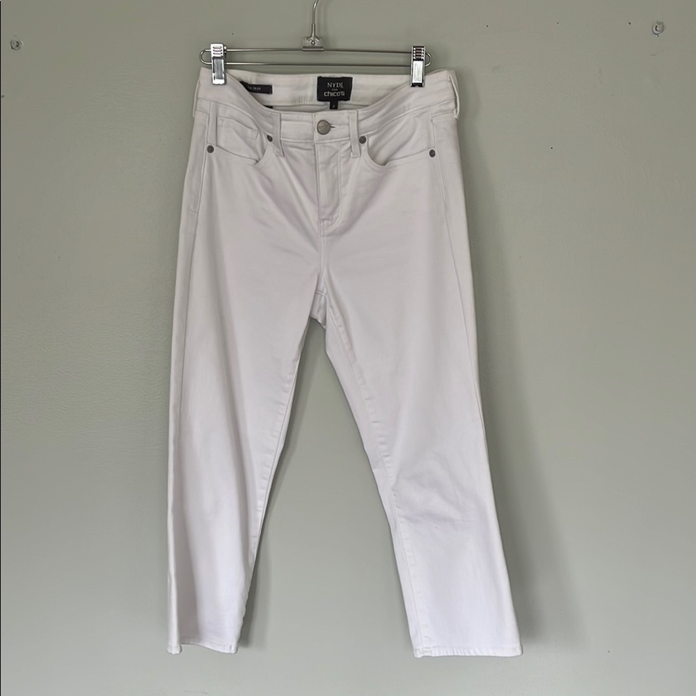 INC International Concepts White Slim Crop Jeans